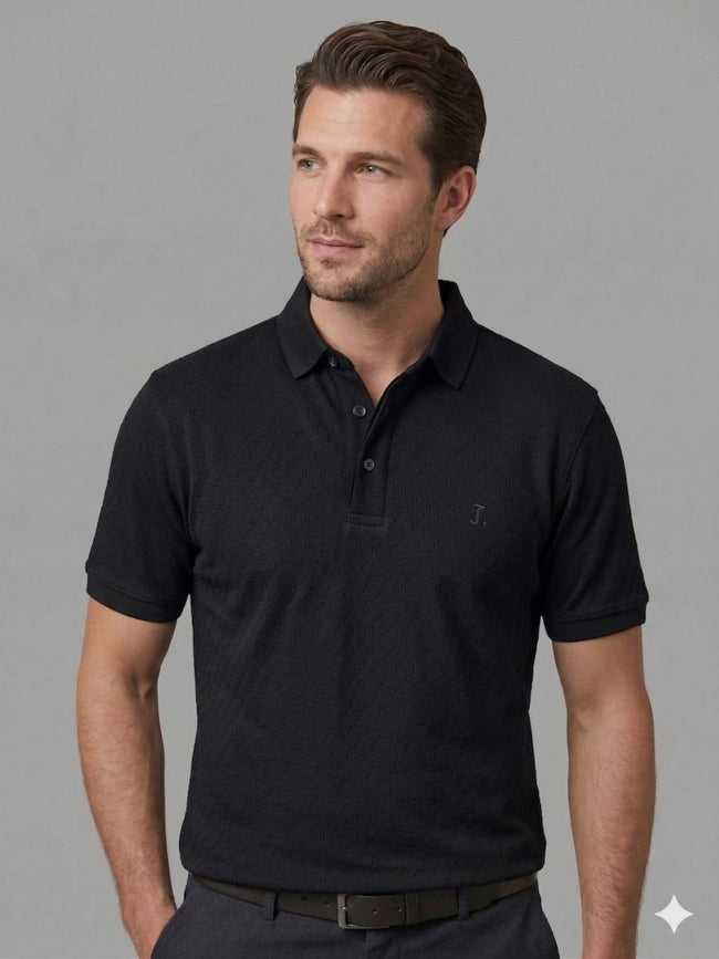 ALLEGRO Yakası Düğmeli Kolları Lastikli T-shirt 6720