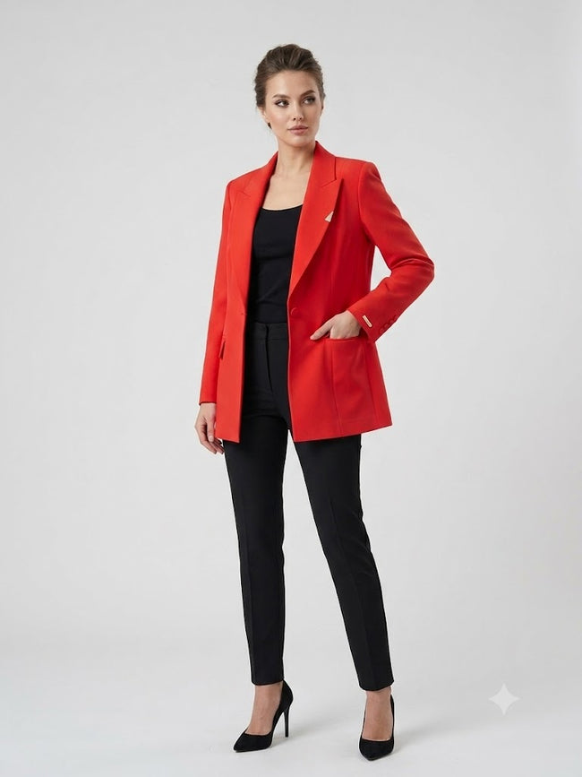 CENTİLMEN KADELLİ Kruvaze Yaka Klasik Kesim Blazer Ceket 56475