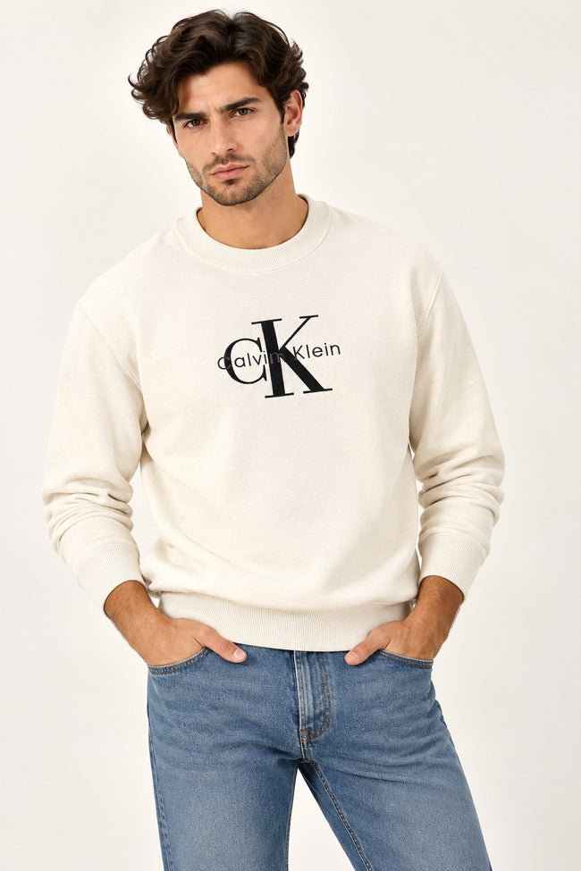 CALVİN KLEİN Sıfır Yaka Erkek Kazak LV04RH320GP74