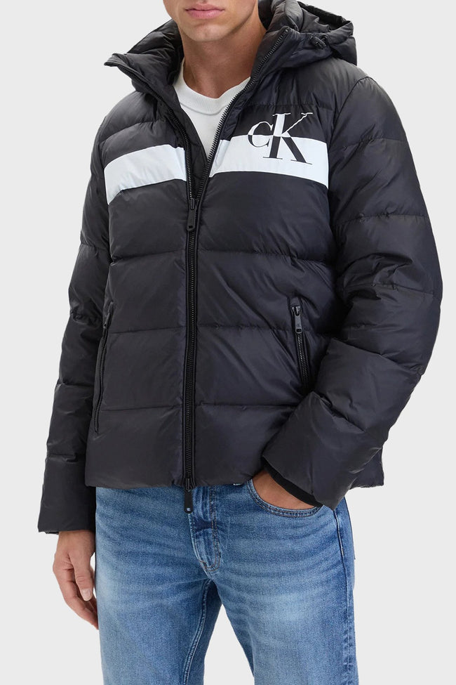 CALVİN KLEİN Kapitoneli Çıkarılabilir Kapüşonlu Şişme Mont LV04RH502GUB1