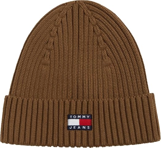 TOMMY Erkek Marka Logolu Günlük Kullanıma Uygun Kahverengi Bere AM0AM13669GW1