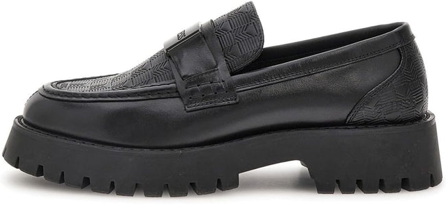 GUESS Gorizia Erkek Siyah Deri Makosen Ayakkabı FMTGORLEL14