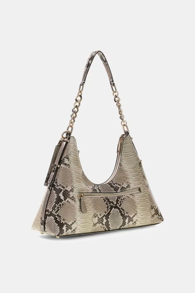 GUESS Yvonne Animalier Baskılı Hobo Çanta HWKG2329010