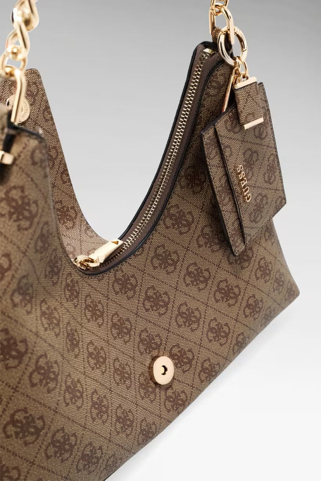 GUESS Yvonne Logo Hobo Çanta HWSG2378010