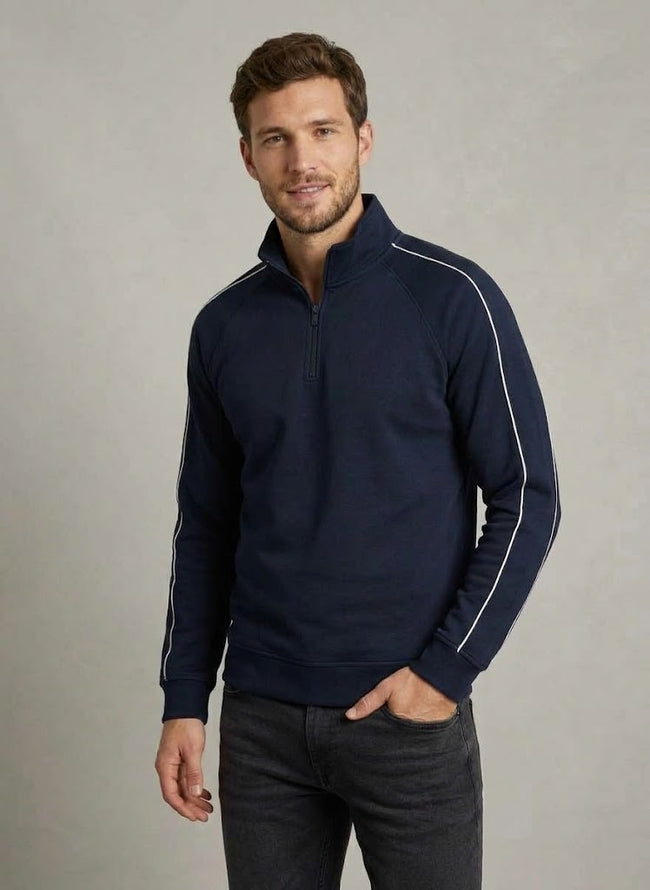 GUESS Fermuarlı Yüksek Yakalı Pamuk Karışımlı Sweatshirt Z6BQ10K6551