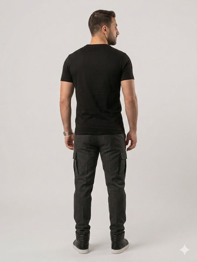 GUESS Erkek Baskılı Bisiklet Yaka T-Shirt M4GI16I3Z14