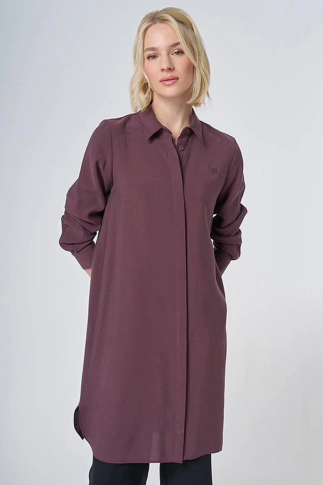 KAYRA Patı Gizli Modal Basic Tunik 21525