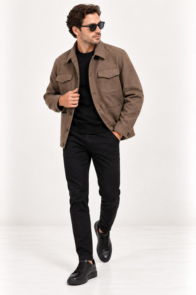 CENTİLMEN Regular Fit Kaşe Ceket Mont 39699