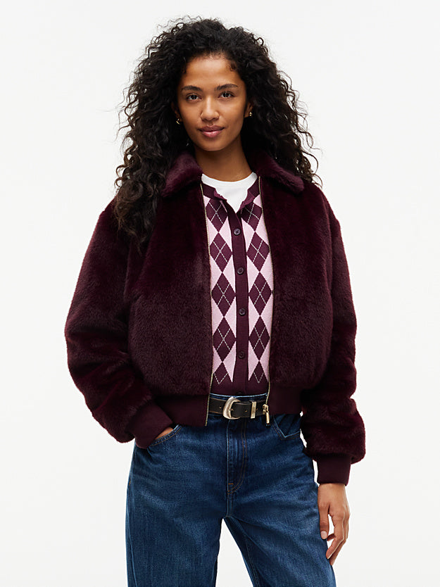 TOMMY HILFIGER Suni Kürk Rahat Fermuarlı Mont DW0DW23422V11
