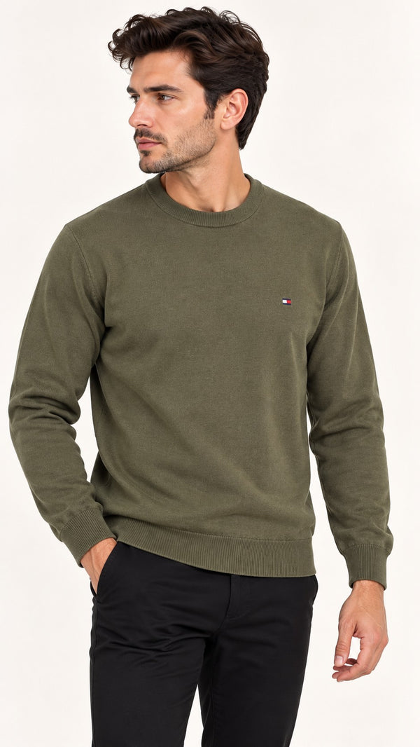 TOMMY HILFIGER Bisiklet Yaka Kazak MW0MW28046VLP