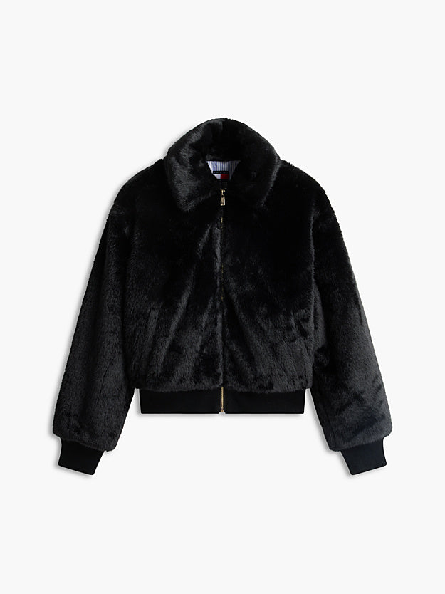 TOMMY HILFIGER Suni Kürk Rahat Fermuarlı Mont DW0DW23422BDS