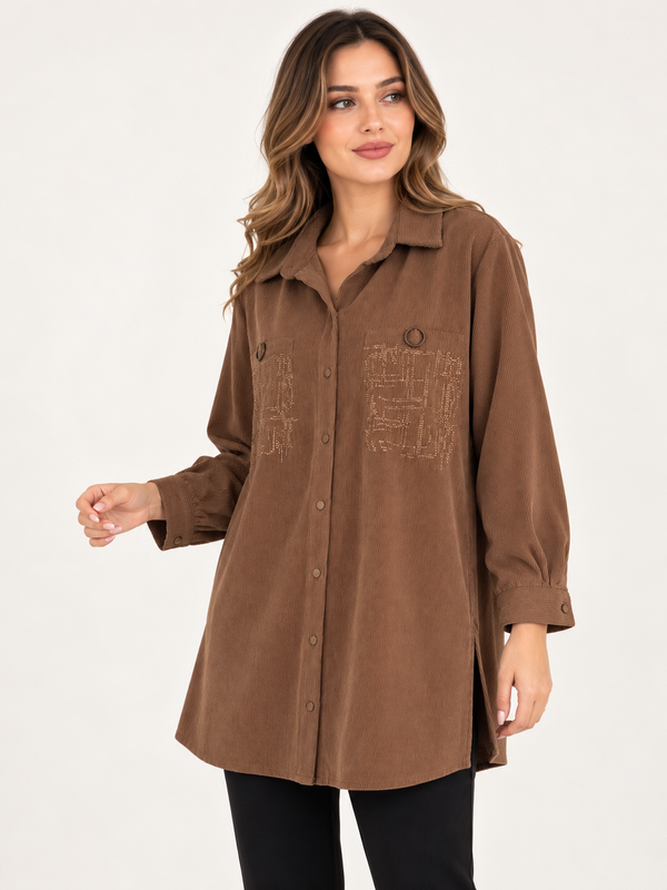 CENTİLMEN Taş İşlemeli Tunik 65670