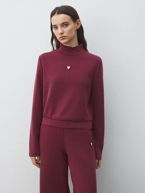 GUESS Yüksek Yakalı Sweatshirt V4YQ05KCAY2