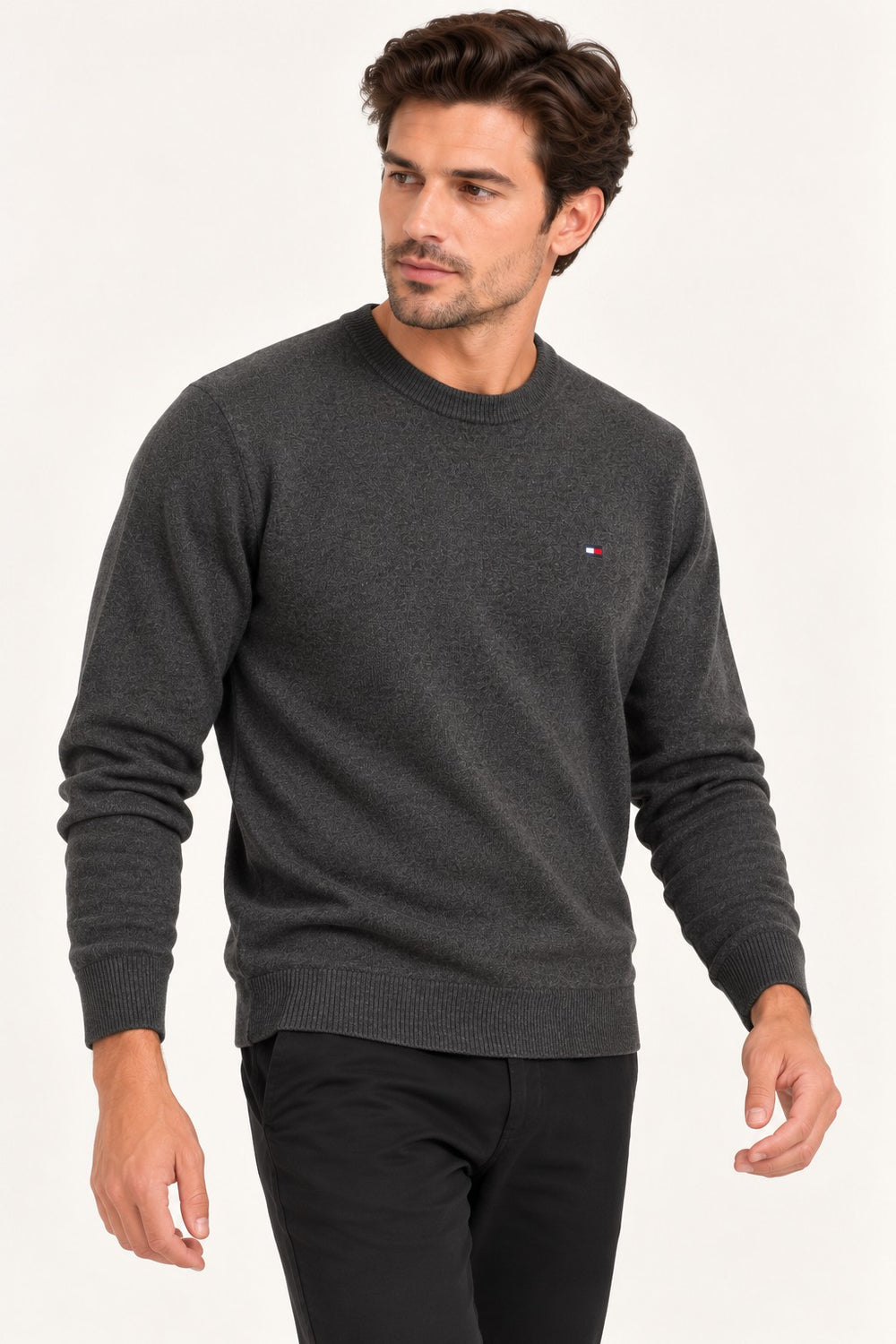 TOMMY HILFIGER Bisiklet Yaka Kazak MW0MW28046VLP
