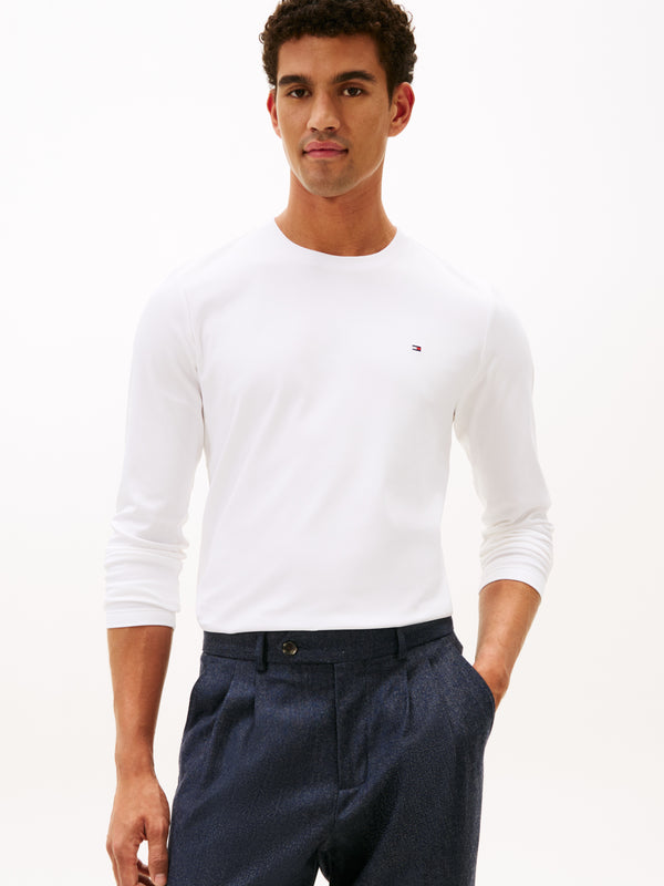 TOMMY HİLFİGER  Interlock Uzun Kollu T-Shirt MW0MW27908-BDS