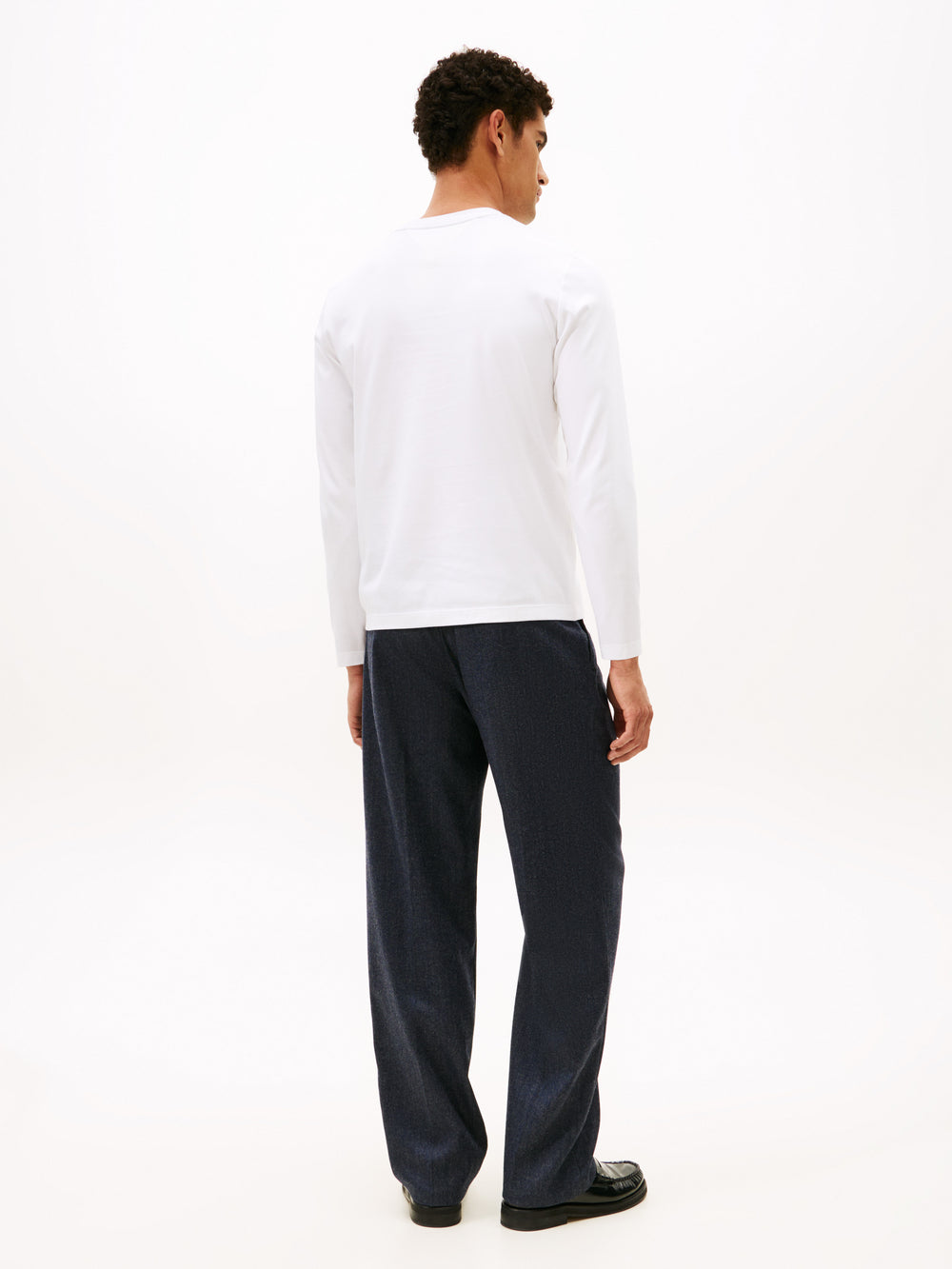 TOMMY HİLFİGER  Interlock Uzun Kollu T-Shirt MW0MW27908-BDS