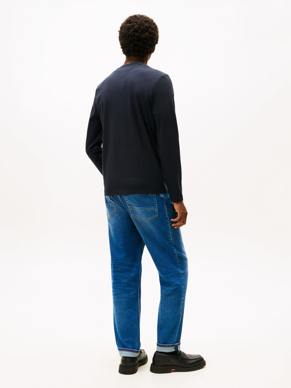 TOMMY HİLFİGER  Interlock Uzun Kollu T-Shirt MW0MW27908-BDS