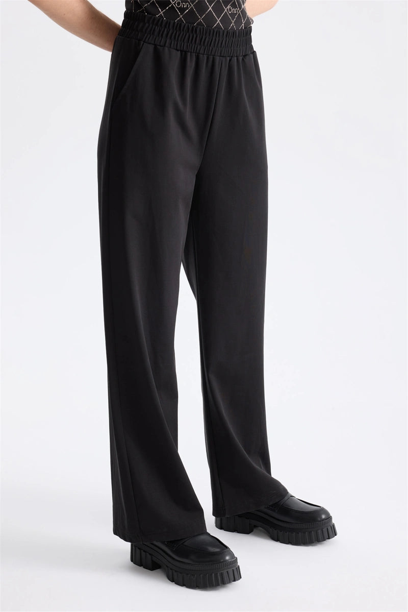 ON TRİKO Beli Lastikli Geniş Paça Pantolon  16331