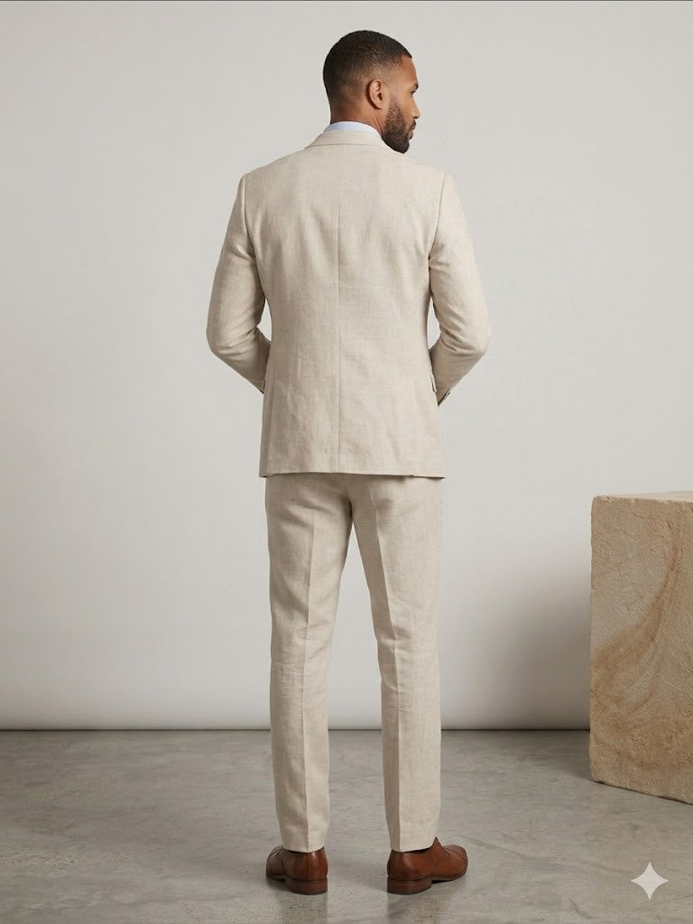 ADİMO Erkek Slim Fit Yelekli Damatlık Takım Elbise 718K190