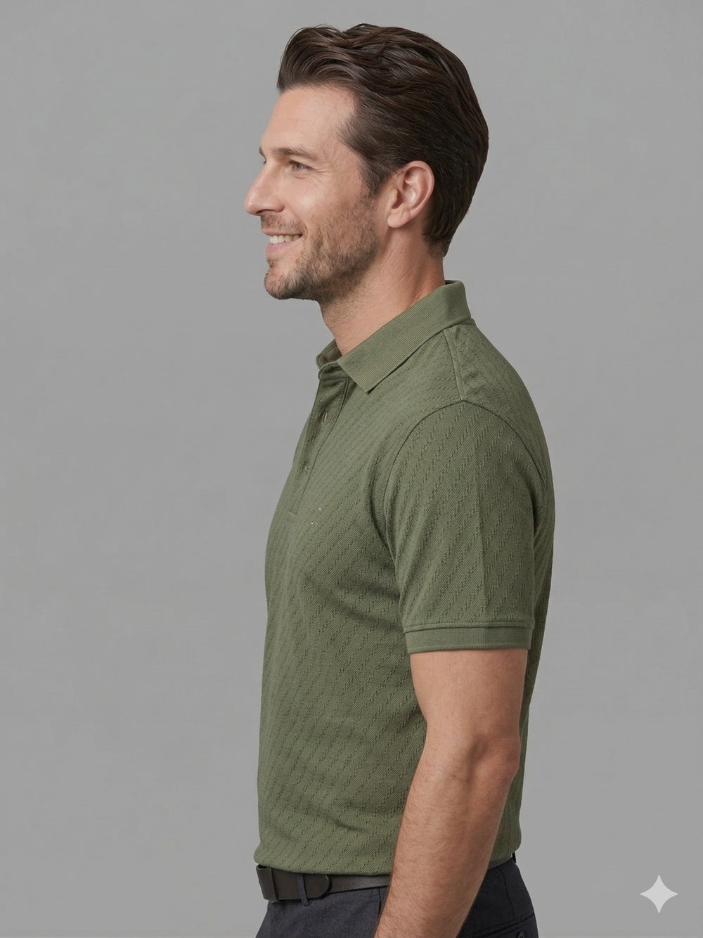CENTİLMEN Yakası Düğmeli Kolları Lastikli T-shirt  6720