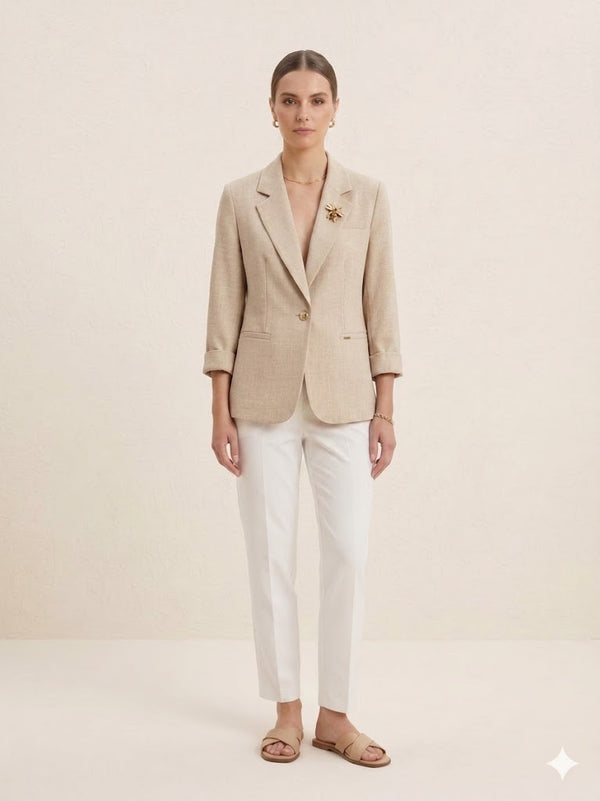 CENTİLMEN Aksesuar Detaylı Blazer Ceket 7701
