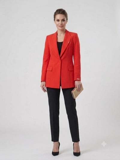 CENTİLMEN KADELLİ Kruvaze Yaka Klasik Kesim Blazer Ceket 56475