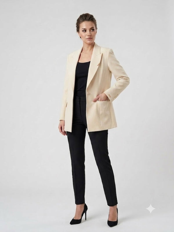 CENTİLMEN KADELLİ Kruvaze Yaka Klasik Kesim Blazer Ceket 56475