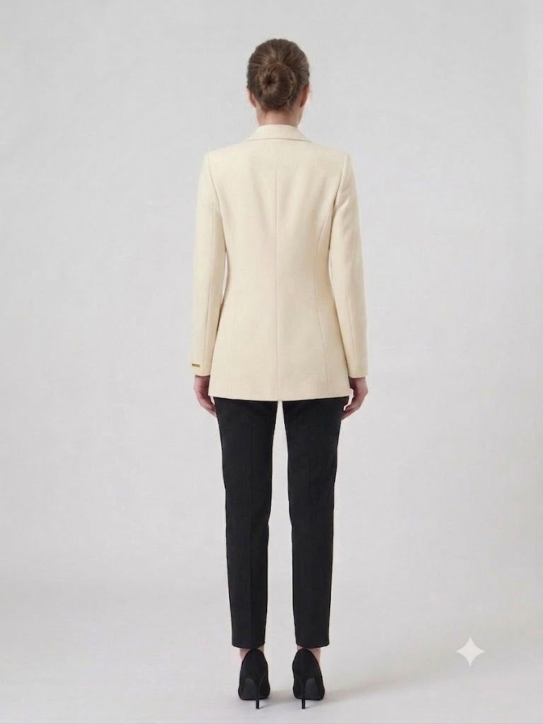 BEETHOVEN KADELLİ Kruvaze Yaka Klasik Kesim Blazer Ceket 56475