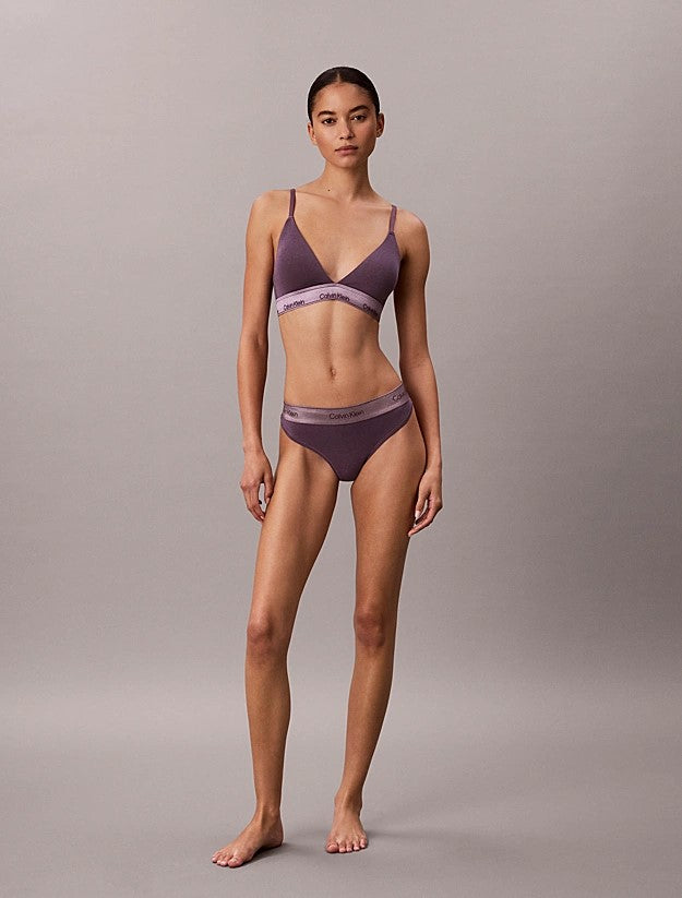 CALVİN KLEİN Metalik Tanga Icon Cotton Modal LV00QF882GLN1