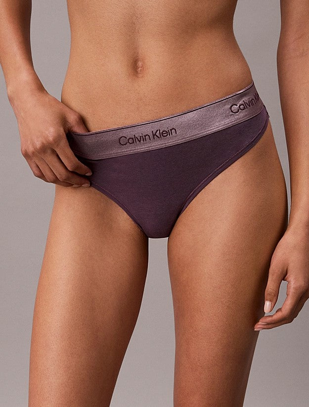 CALVİN KLEİN Metalik Tanga Icon Cotton Modal LV00QF882GLN1
