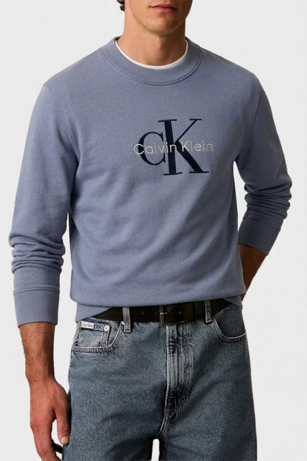 CALVİN KLEİN Relaxed Fit Bisiklet Yaka Kazak LV04RH320GFCG