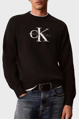CALVİN KLEİN Logolu Relaxed Fit Bisiklet Yaka Kazak LV04RH320GUB1