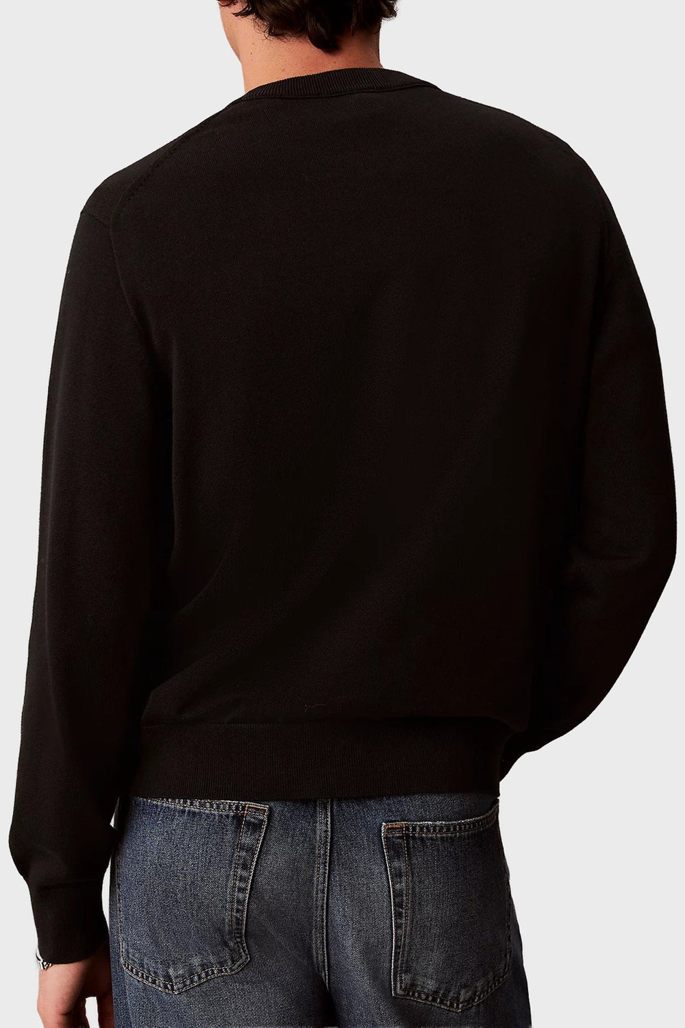 CALVİN KLEİN Logolu Relaxed Fit Bisiklet Yaka Erkek Kazak LV04RH320GUB1