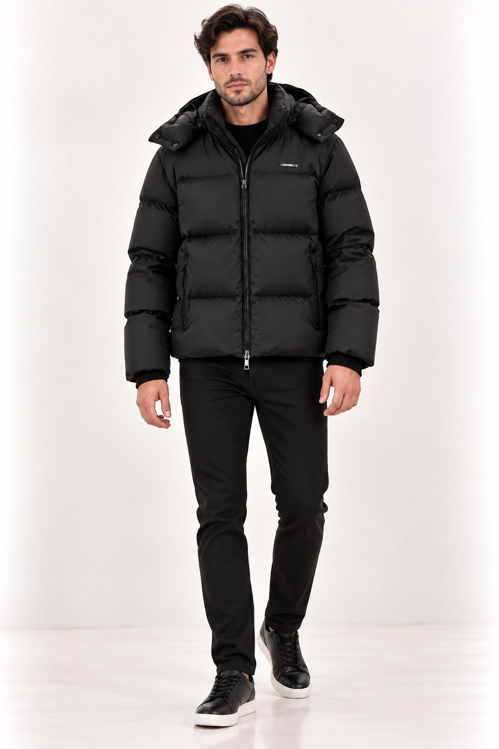 CALVİN KLEİN Çıkarılabilir Kapüşonlu Logolu Şişme Mont LV04LH503GUB1