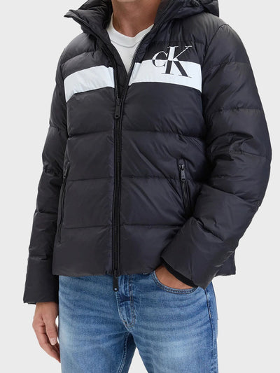 CALVİN KLEİN Kapitoneli Çıkarılabilir Kapüşonlu Şişme Mont LV04RH502GUB1