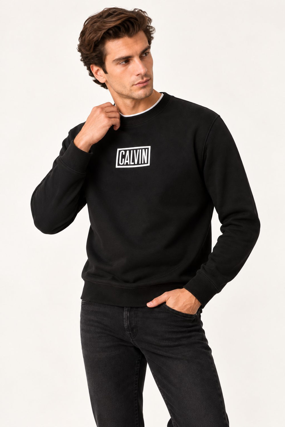 CALVİN KLEİN Sıfır Yaka Sweatshıt LV04RH248GUB1