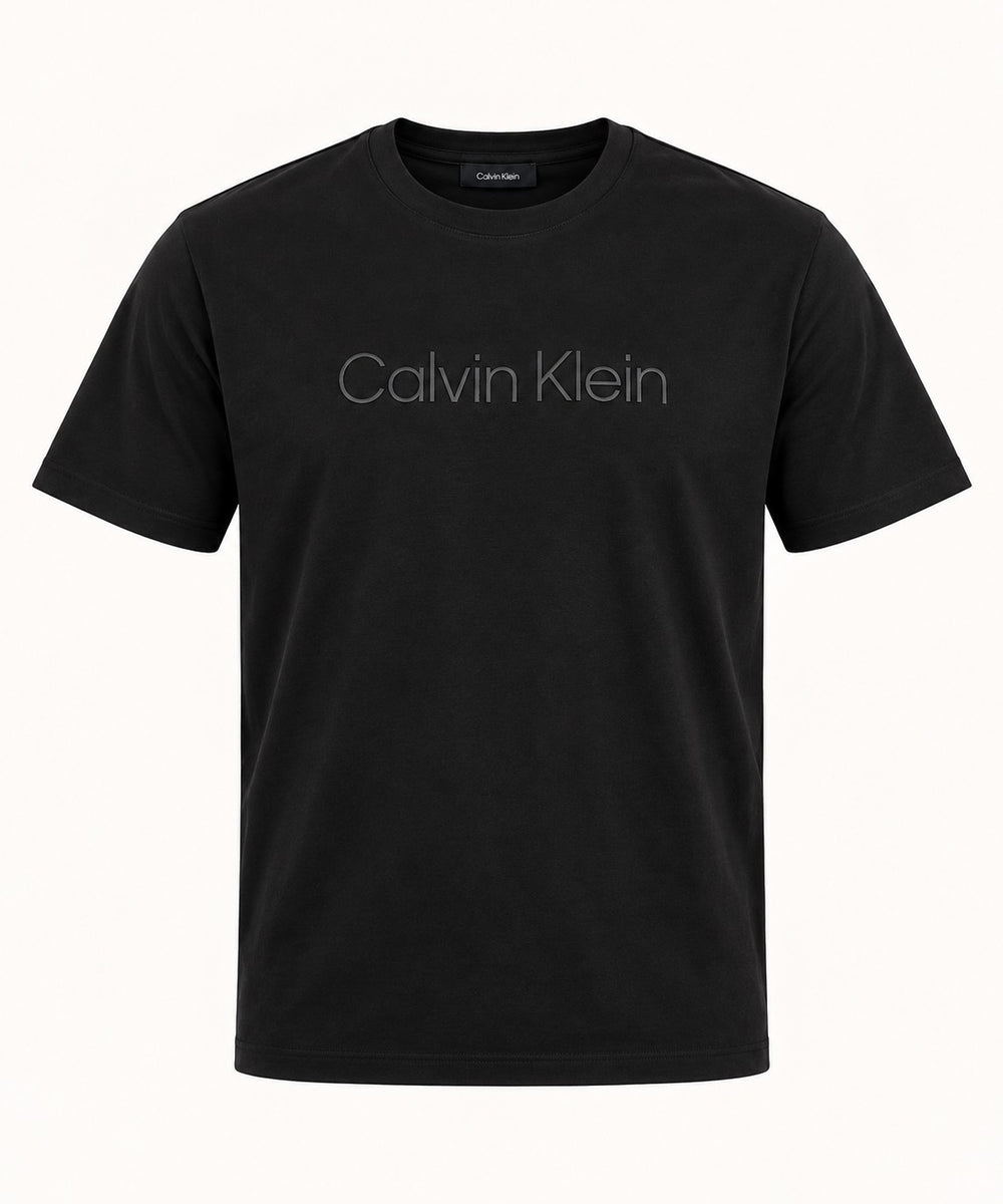 CALVİN KLEİN Sıfır Yaka Baskılı T-shırt LV04LH804GUB1