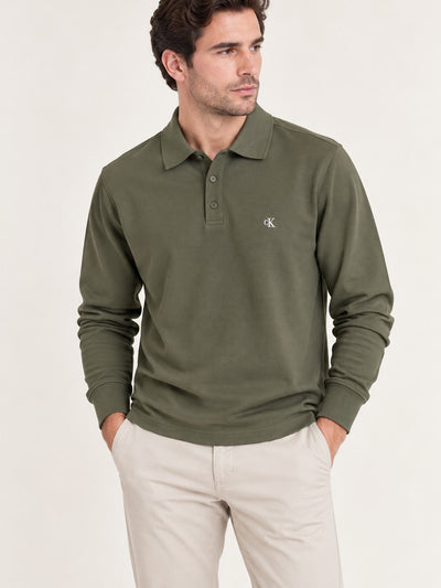 CALVİN KLEİN Uzun Kollu Polo Yaka Sweatshirt LV04RH263GLI1
