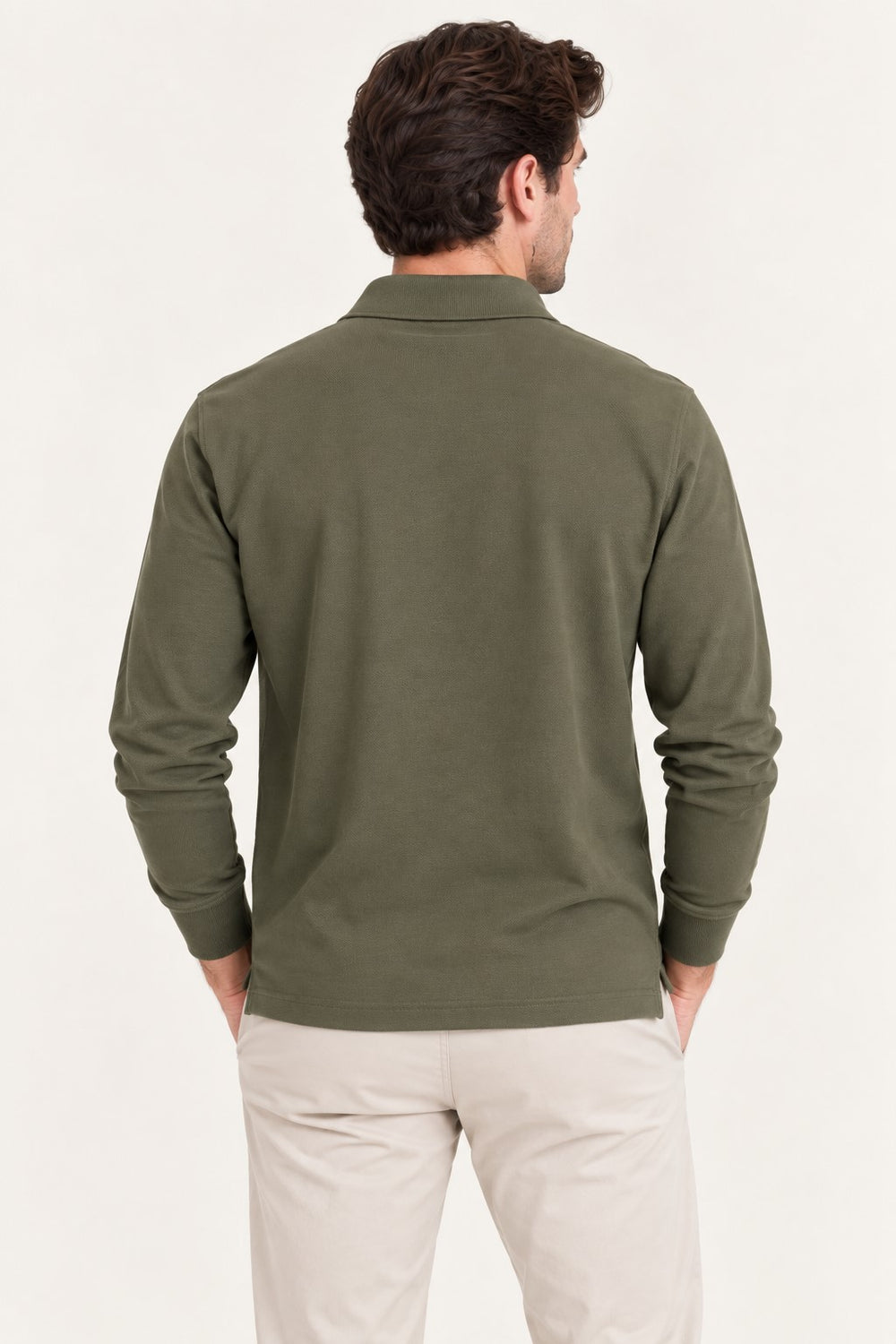 CALVİN KLEİN Uzun Kollu Polo Yaka Sweatshirt LV04RH263GLI1