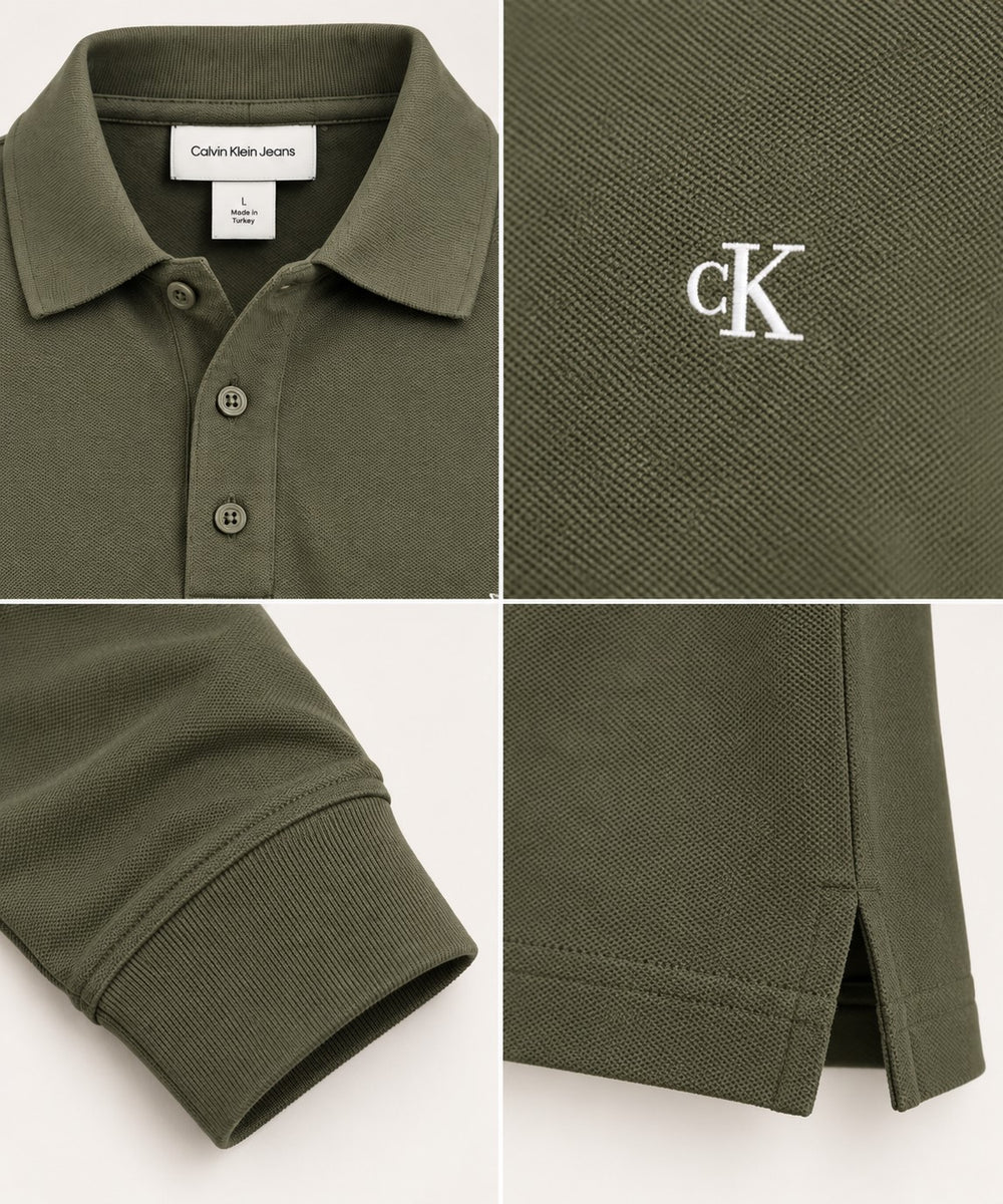 CALVİN KLEİN Uzun Kollu Polo Yaka Sweatshirt LV04RH263GLI1