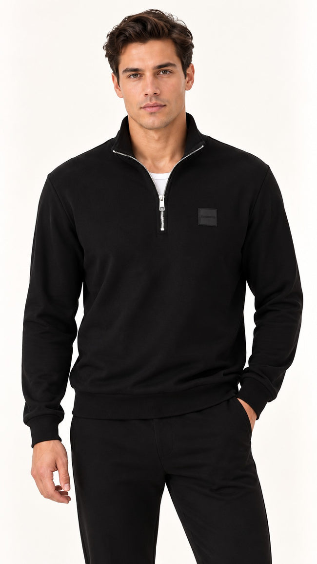 CALVİN KLEİN Yarım Fermuar Sweatshırt LV04LH229GUB1