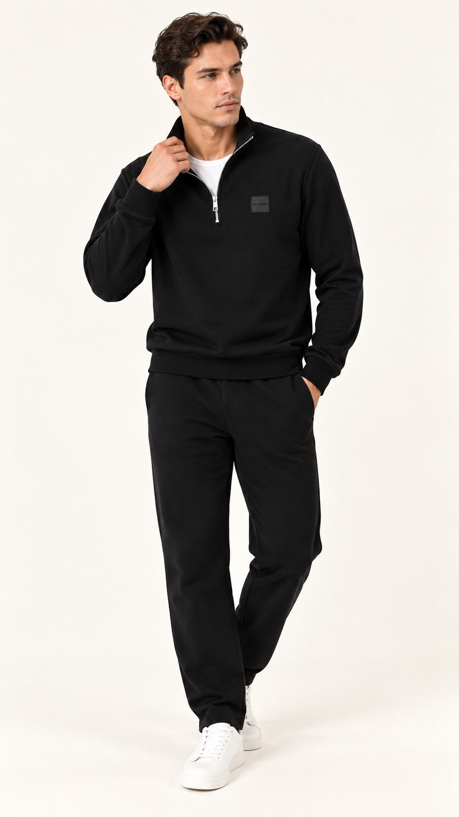 CALVİN KLEİN Yarım Fermuar Sweatshırt LV04LH229GUB1