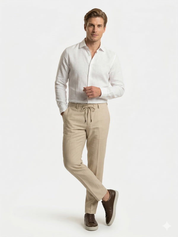 CENTİLMEN Beli Lastikli Bağcıklı Erkek Pantolon 9362