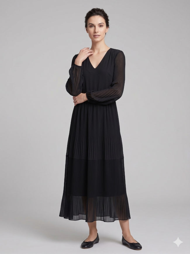 CENTİLMEN DOSSODOSSİ Pileli Elbise 7189