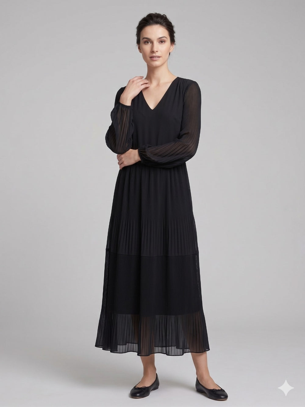 CENTİLMEN DOSSODOSSİ Pileli Elbise 7189