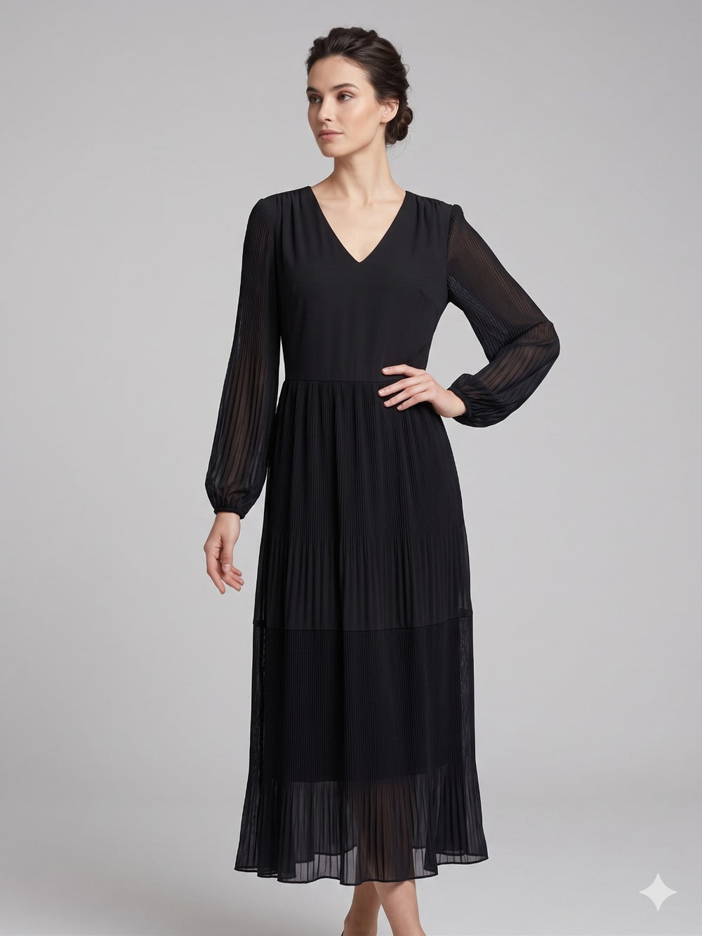 CENTİLMEN DOSSODOSSİ Pileli Elbise 7189