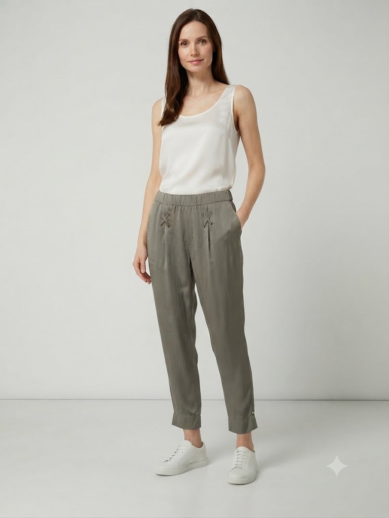 CENTİLMEN Bağcıklı Beli Lastikli Casual Pantolon  03111