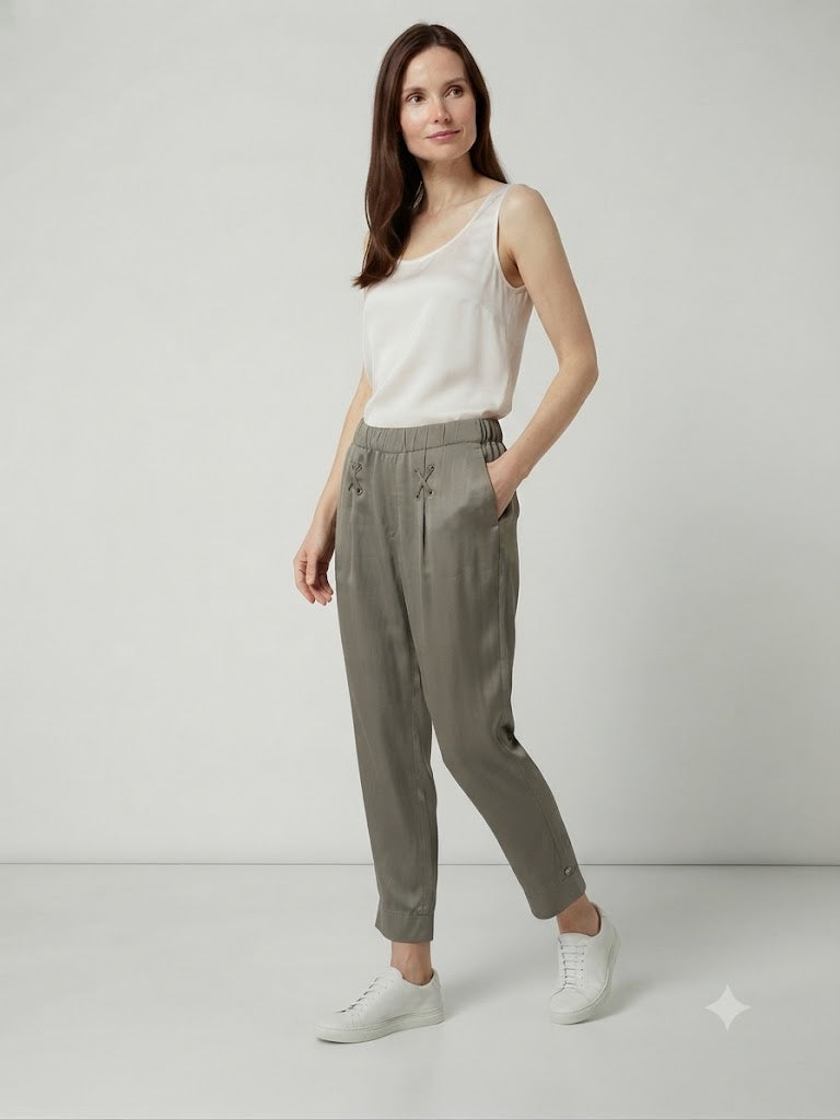 CENTİLMEN Bağcıklı Beli Lastikli Casual Pantolon  03111