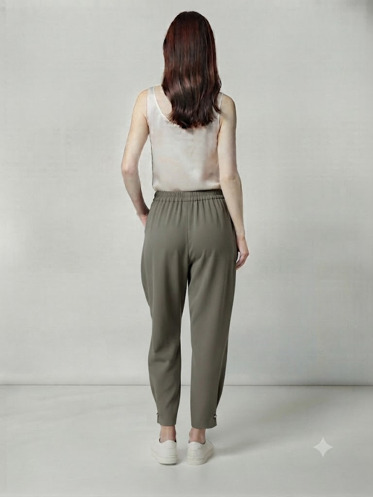 CENTİLMEN Bağcıklı Beli Lastikli Casual Pantolon  03111