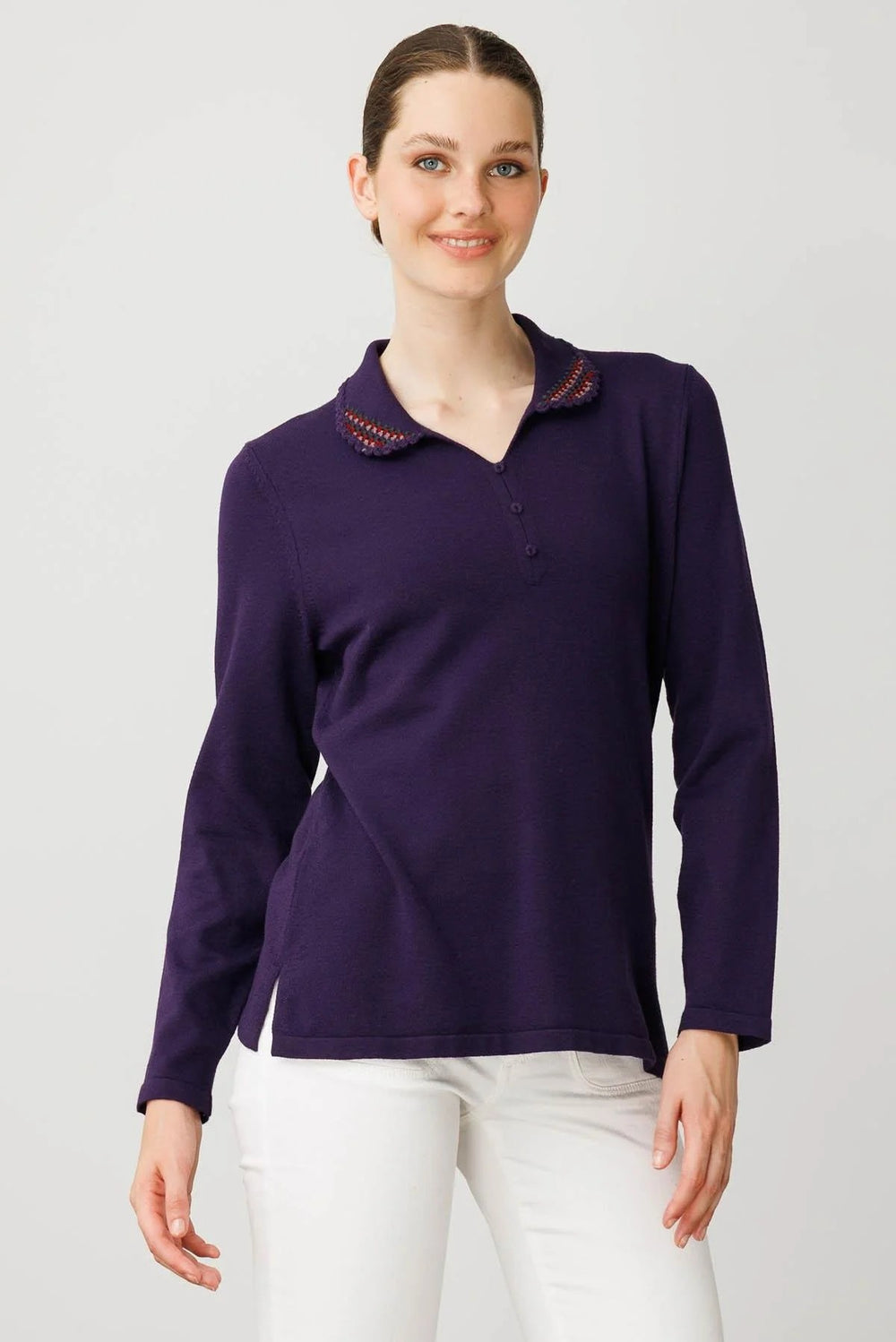DESEN Polo Yaka Likralı Bluz  25091